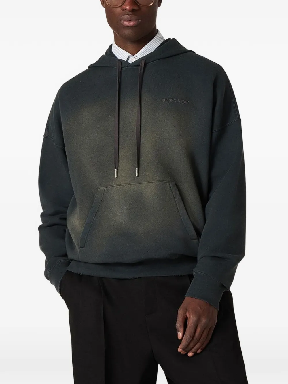 Golden Goose Hoodie met logodetail Zwart