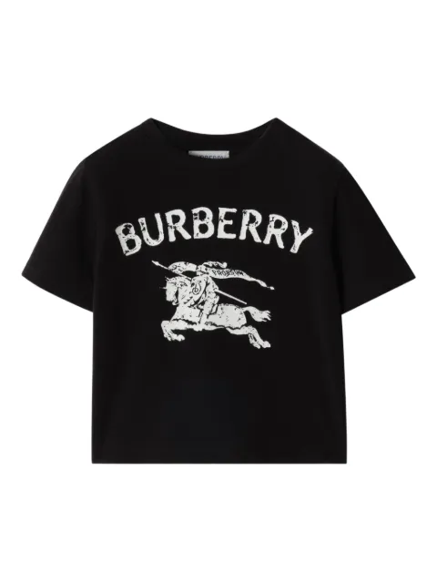 Burberry Kids Equestrian Knight Design stretch-cotton T-shirt