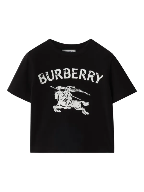 BURBERRY キッズ Tシャツ 6Y 116cm Burberry Kids Camiseta Equestrian Knight De Algodão Com Stretch