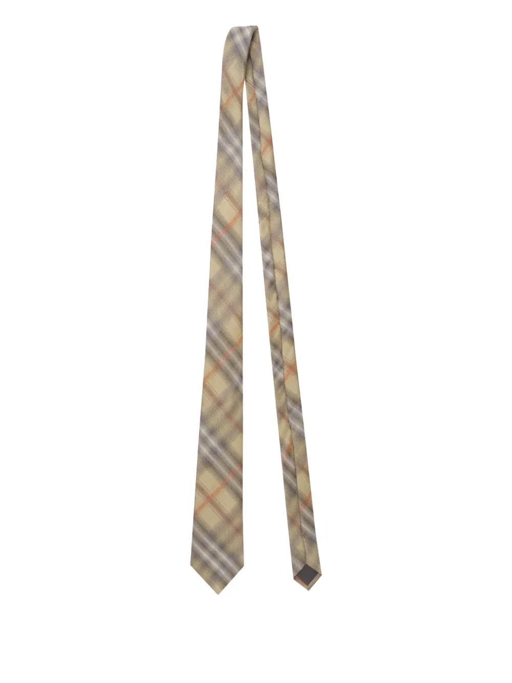 Burberry checked silk tie - Toni neutri
