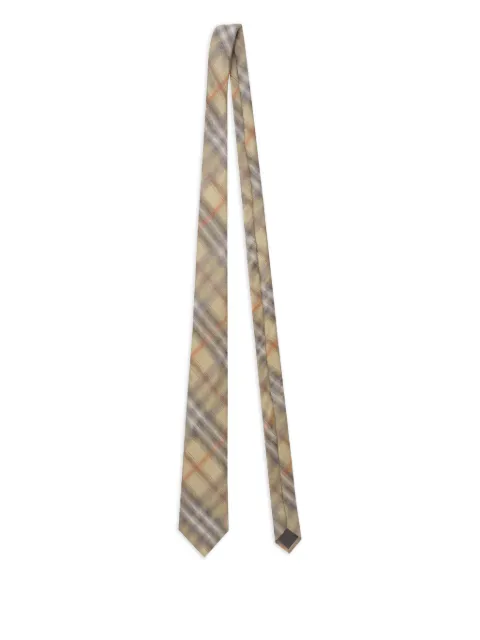 Burberry checked silk tie