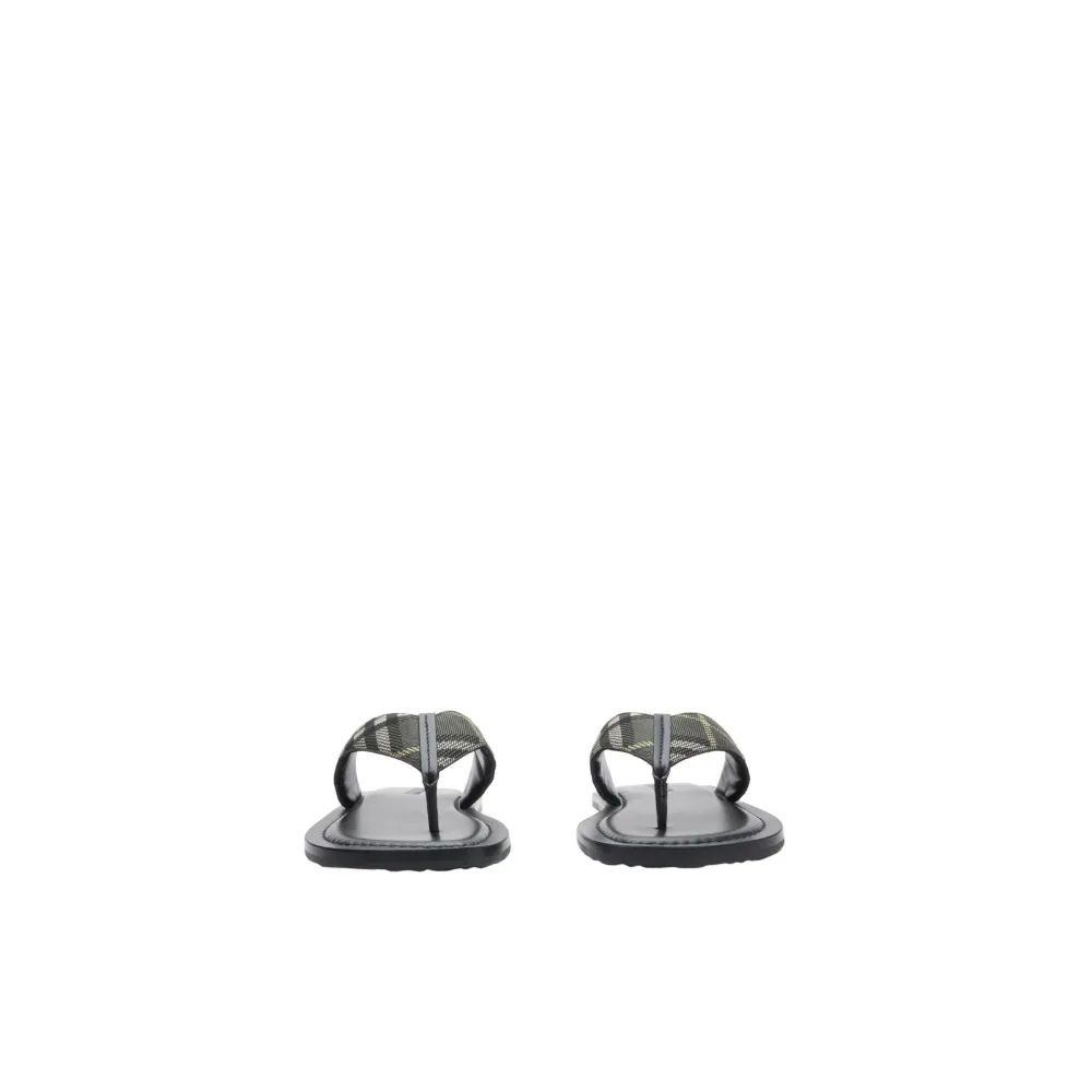 Burberry Pavilion checked sandals - Groen