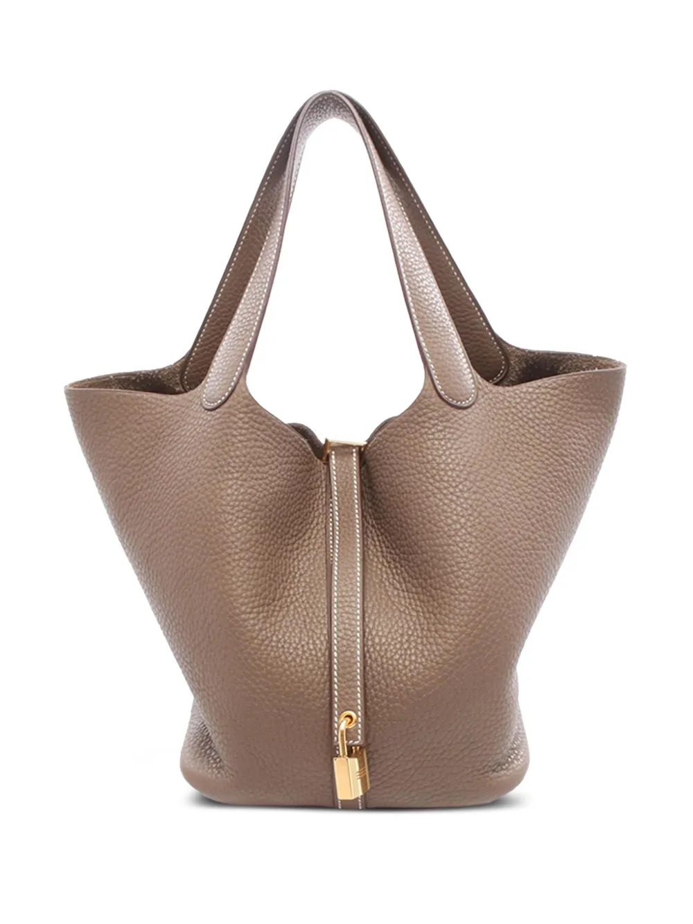 Hermès Pre-Owned 2018 Clemence Picotin Lock 22 handbag - ブラウン