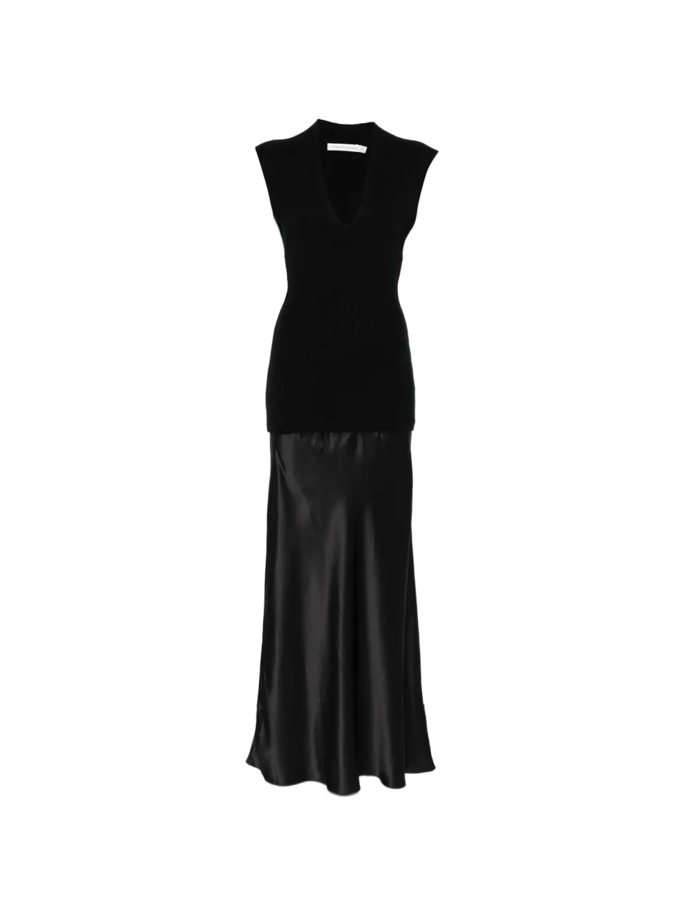 Christopher Esber V-neck sleeveless dress - Nero