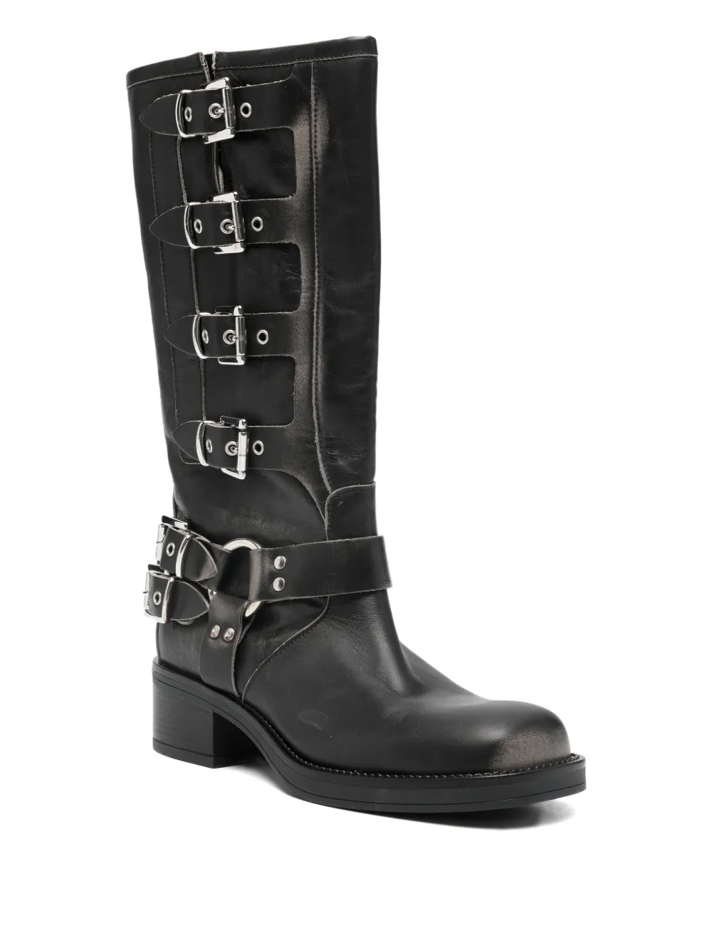 Gisel Moire botas con tacón de 50 mm | Botas biker | Image 2