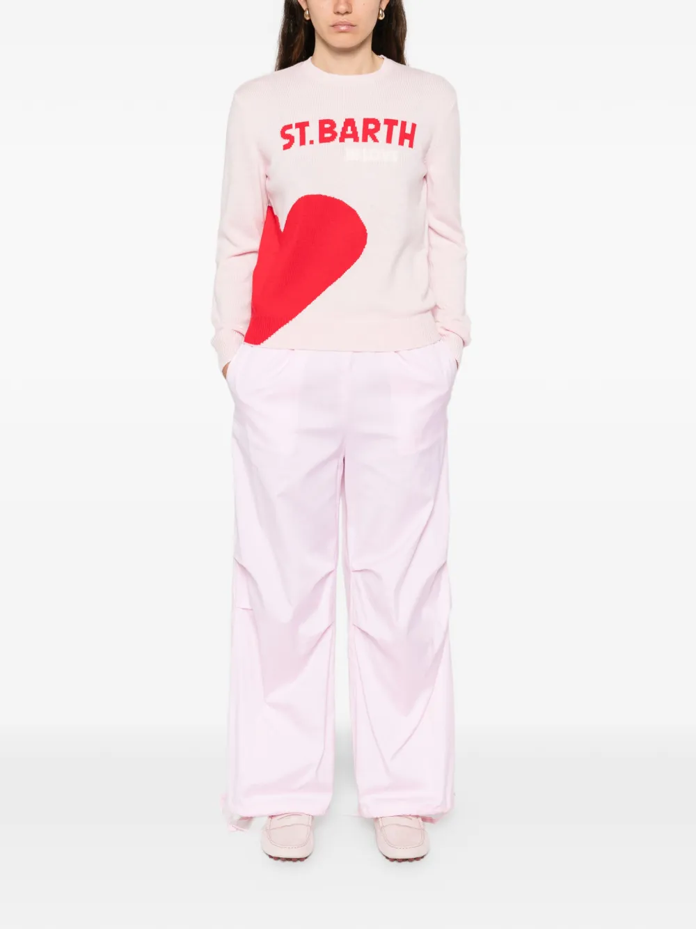 MC2 Saint Barth heart graphic jumper | Knitted Sweaters | Image 2