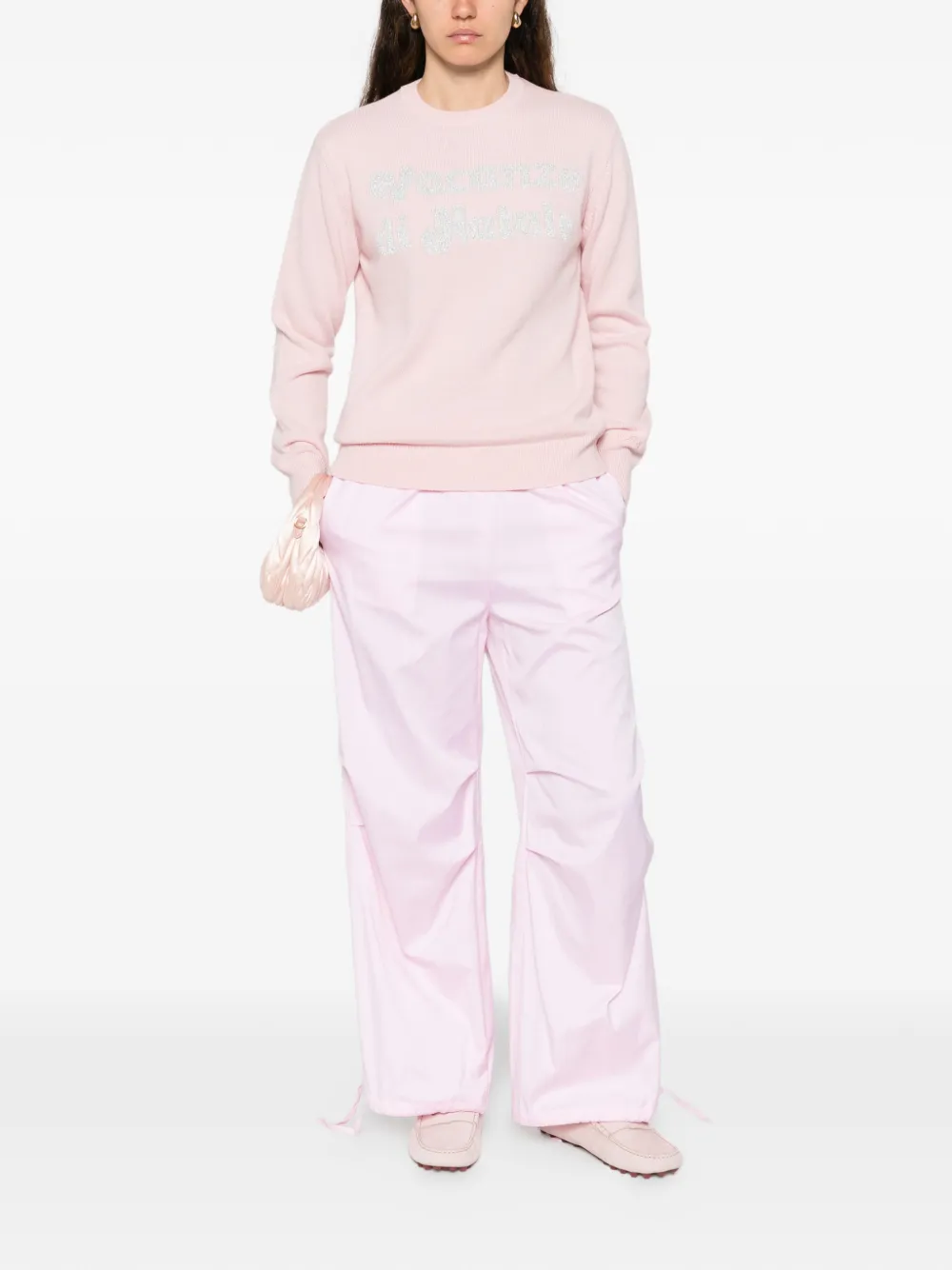 MC2 Saint Barth Trui met logo Roze