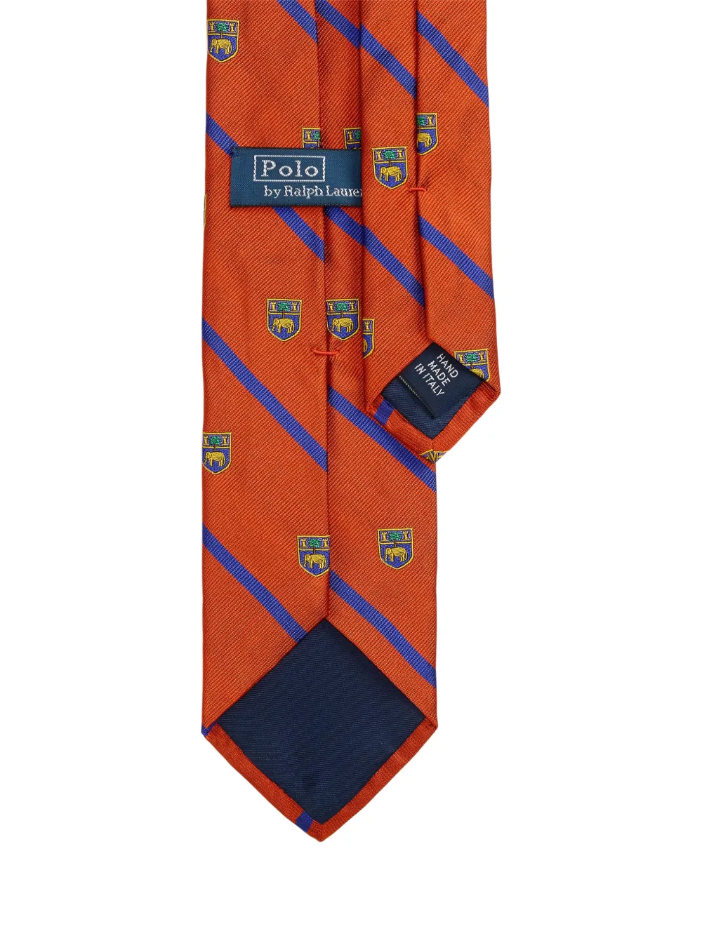 Polo Ralph Lauren Gestreepte zijden stropdas Oranje