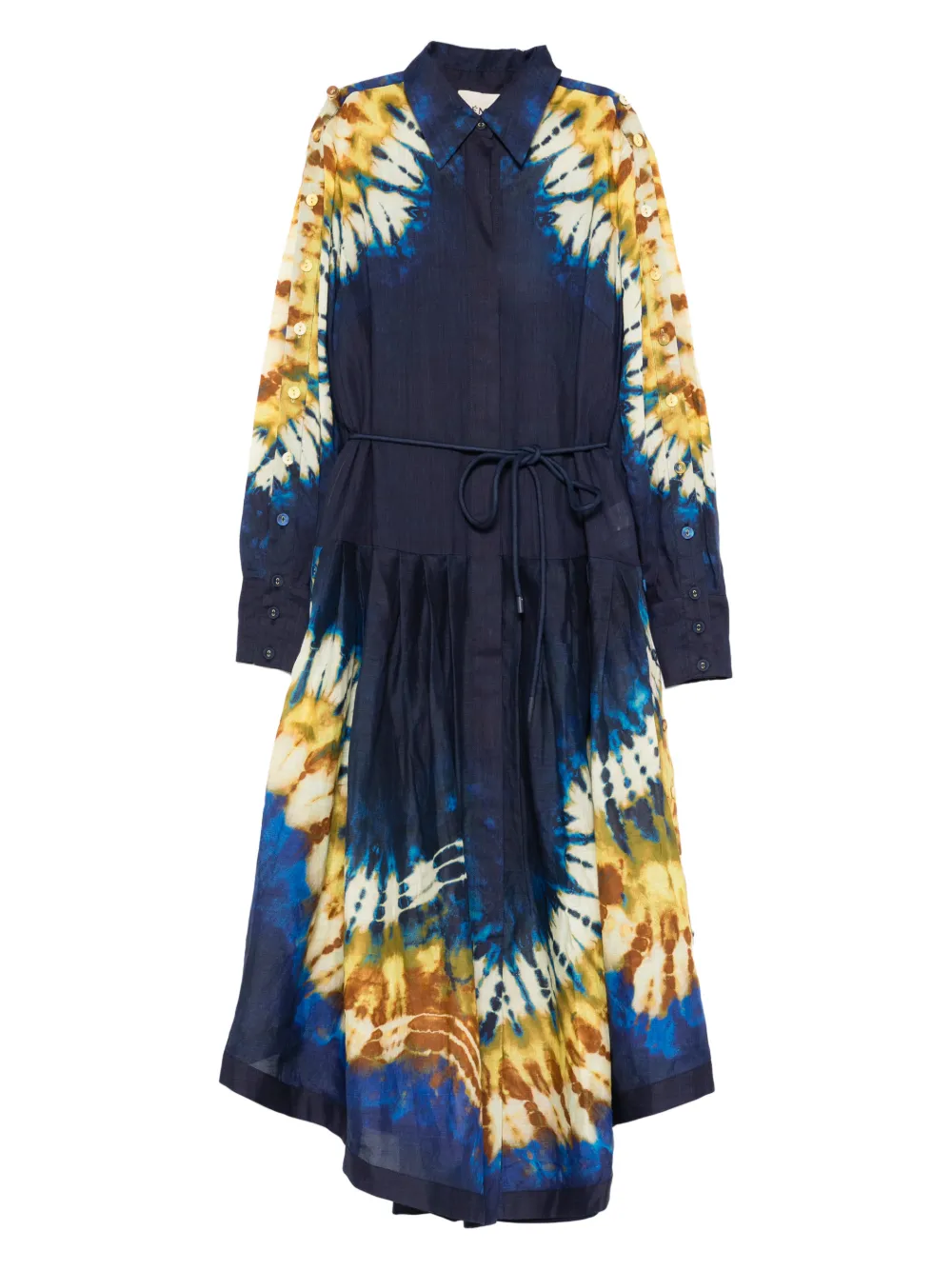 ALEMAIS tie-dye tie maxi dress - Blue