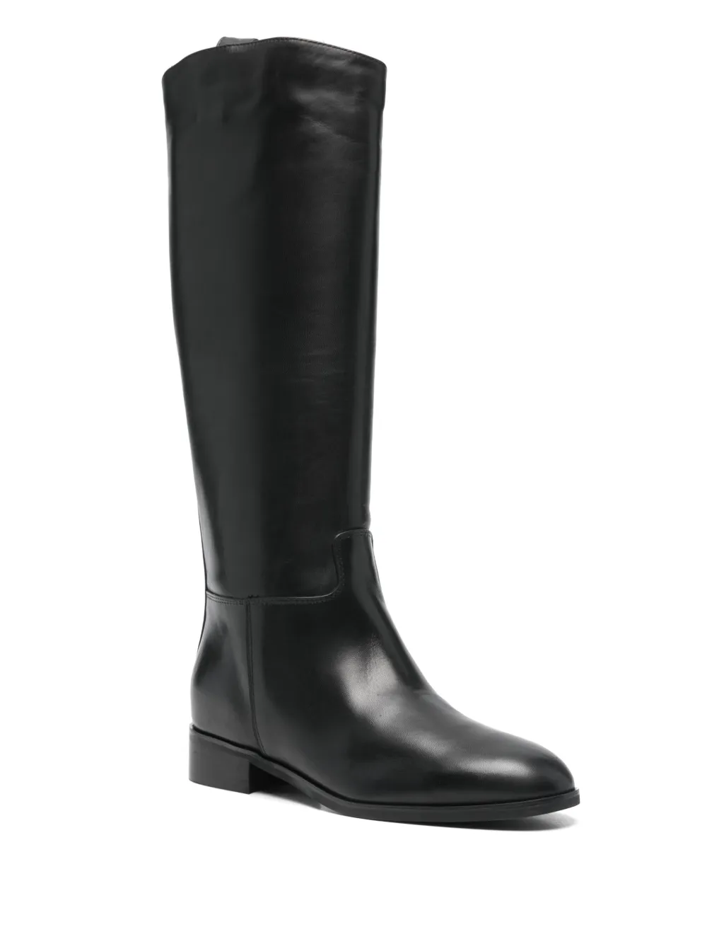 Julie Dee Block-heel Boots In Black