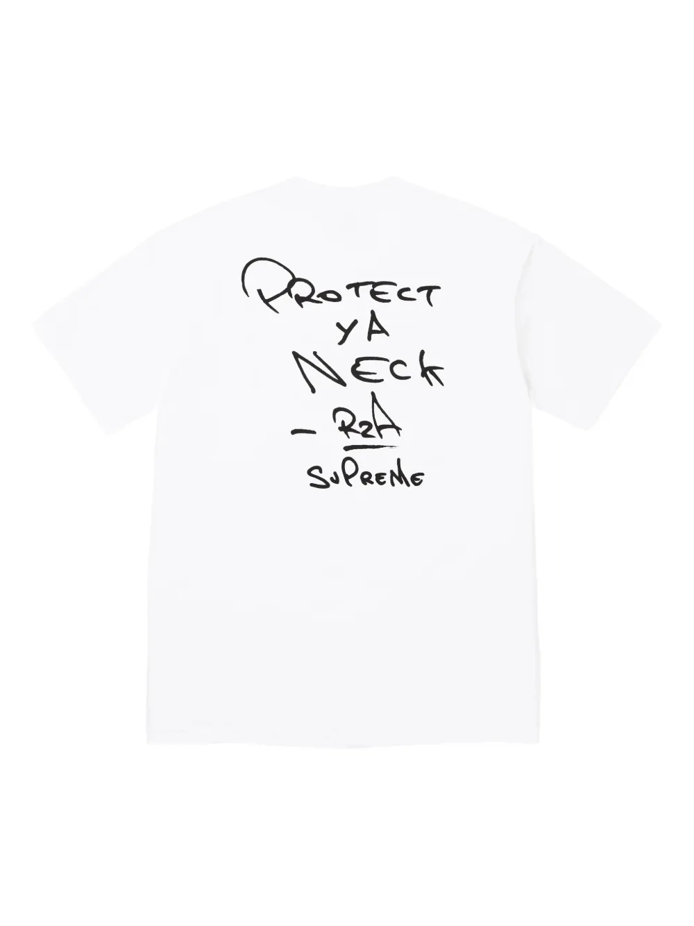 Supreme T-shirt met portretprint - Wit