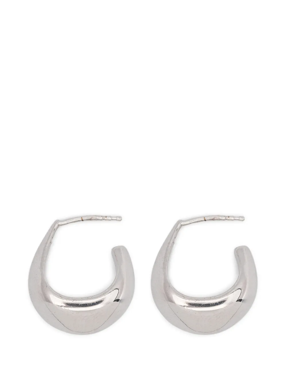 LEMAIRE mini curved drop earrings - Argento