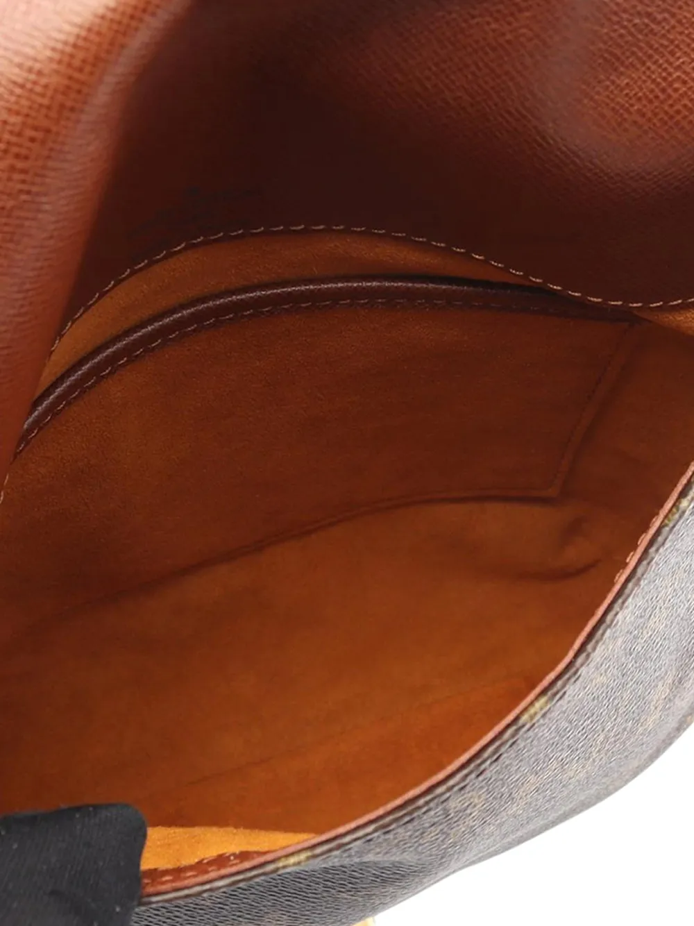 Pre-owned Louis Vuitton 2002 Monogram Musette Salsa Pm Long Strap Crossbody Bag In Brown