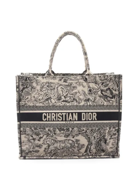 Christian Dior Pre-Owned bolso shopper Canvas Toile De Jouy Book grande 2010-2025