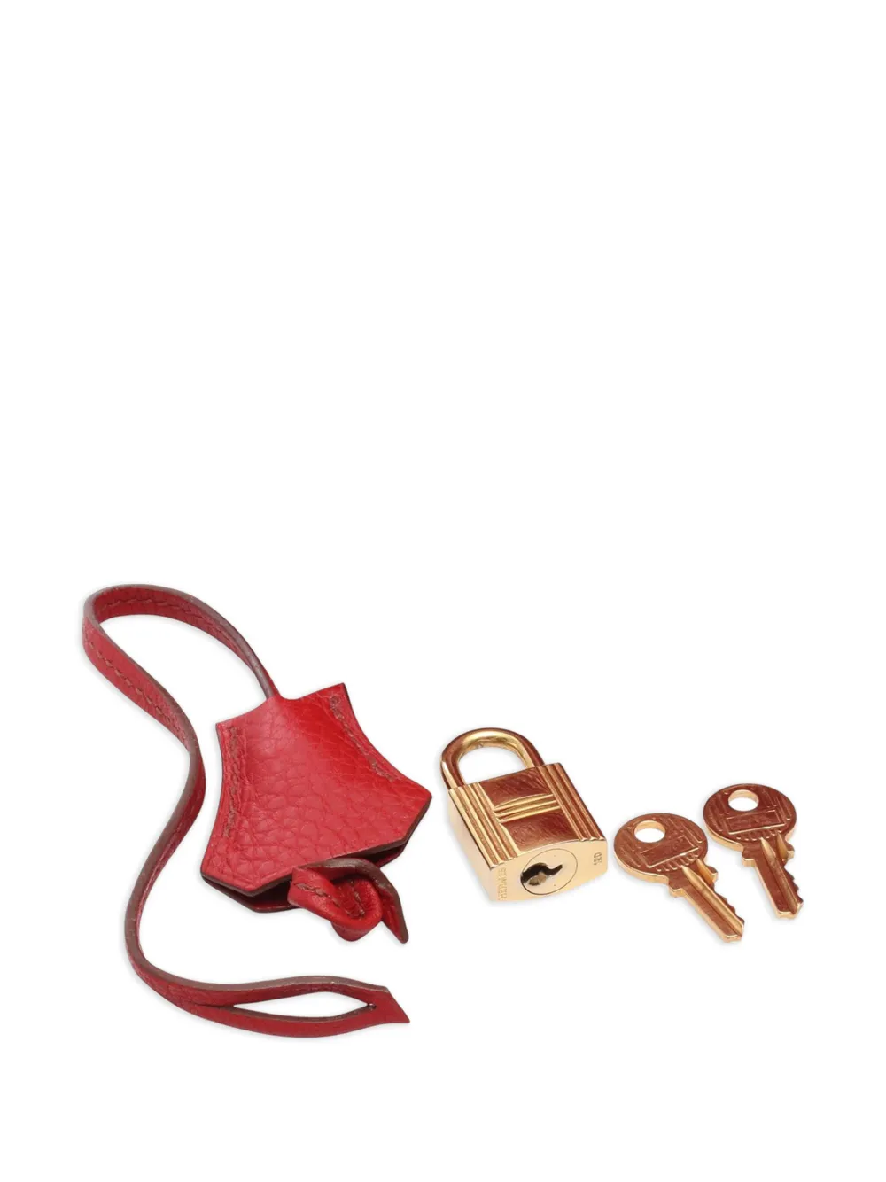 Pre-owned Hermes 2010 Taurillon Clemence Birkin Retourne 35 Handbag In Red