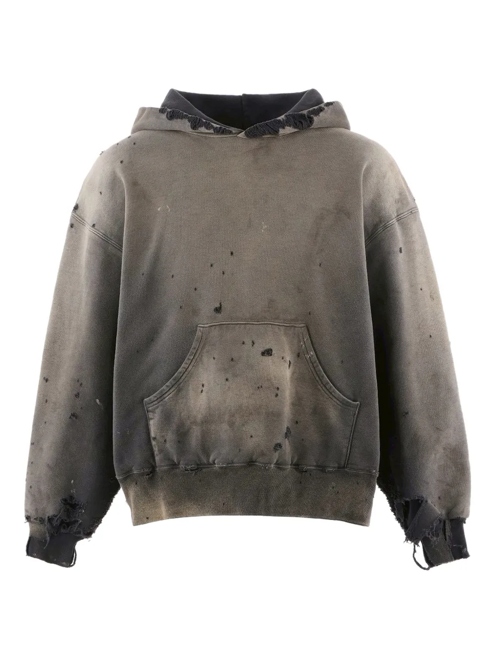 SAINT MXXXXXX Kapuzenpullover im Distressed-Look - Grau