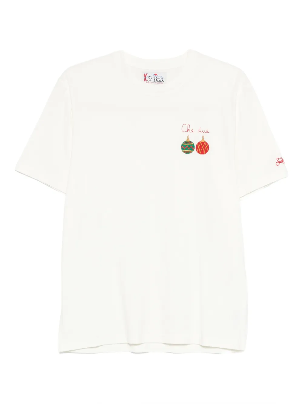 MC2 Saint Barth embroidered T-shirt | White | Image 1