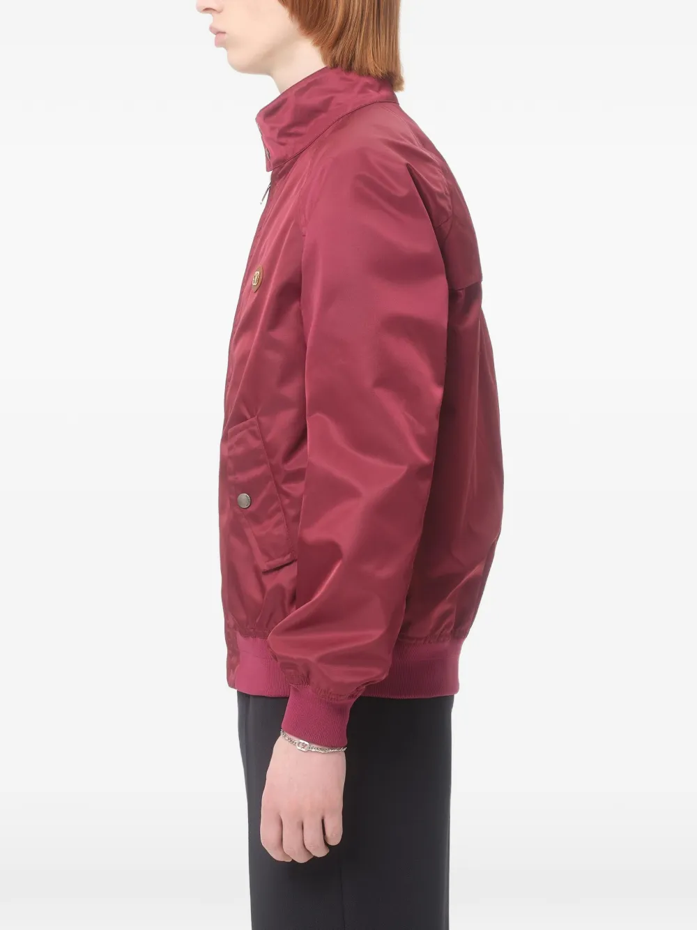 Valentino Garavani V logo-patch Blouson | Red | FARFETCH EG