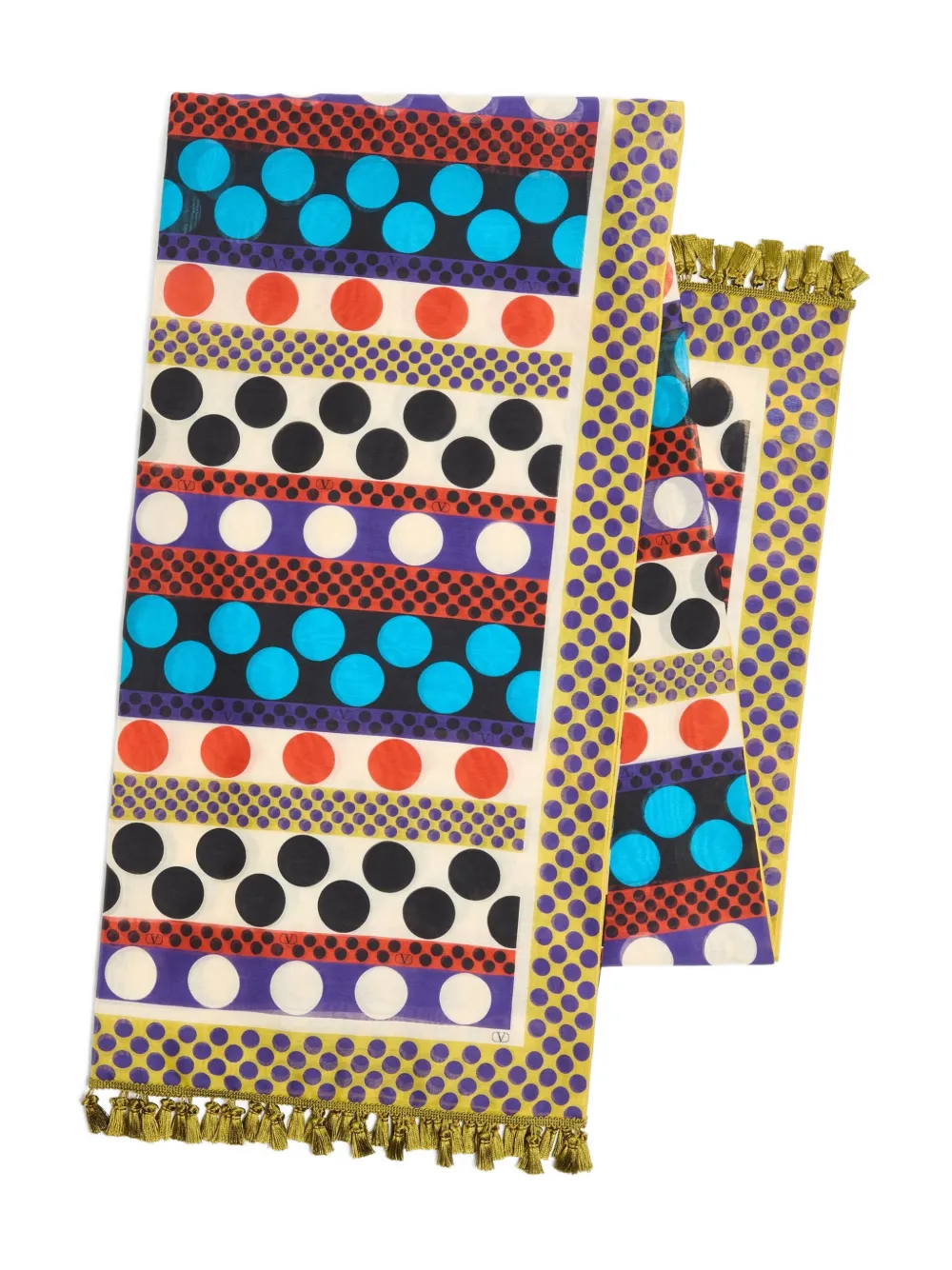 Valentino Garavani Pareo a righe - Bianco