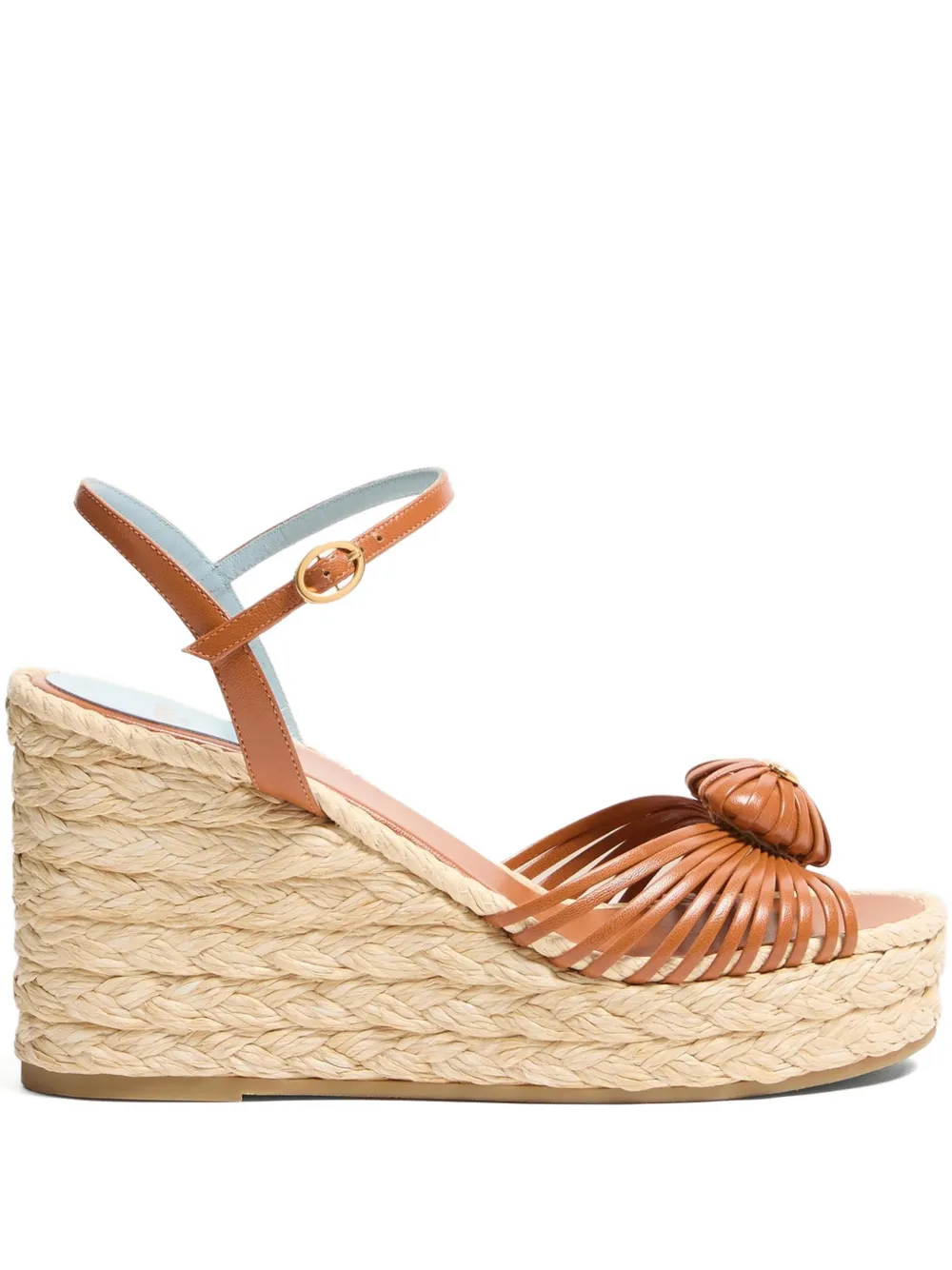 Valentino Garavani 100mm leather heeled sandals - Brown