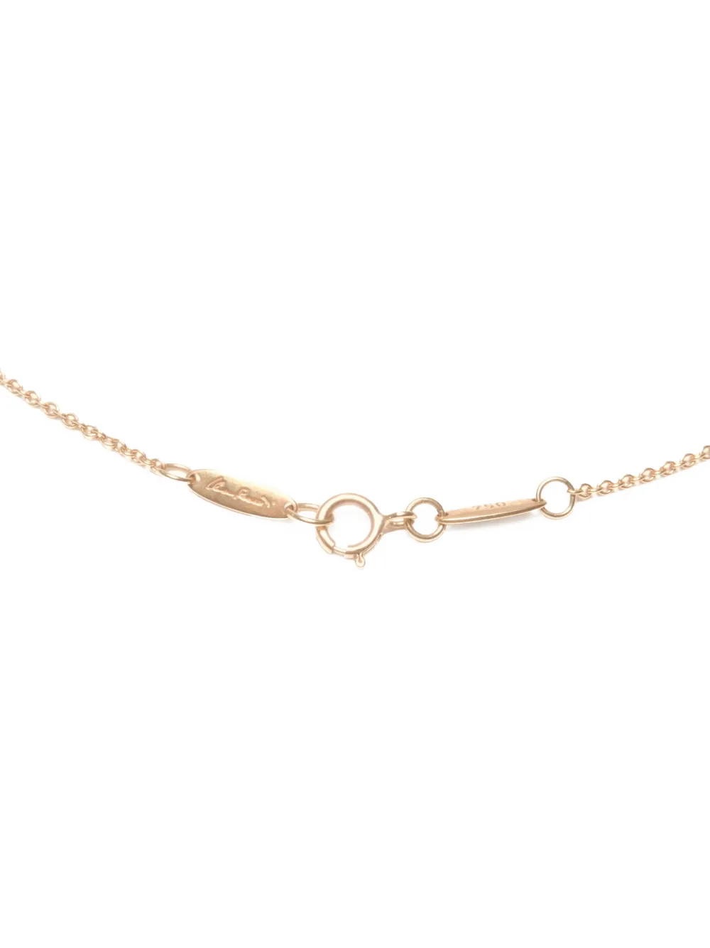 2000-2020s 18k Yellow Gold Open Heart Necklace