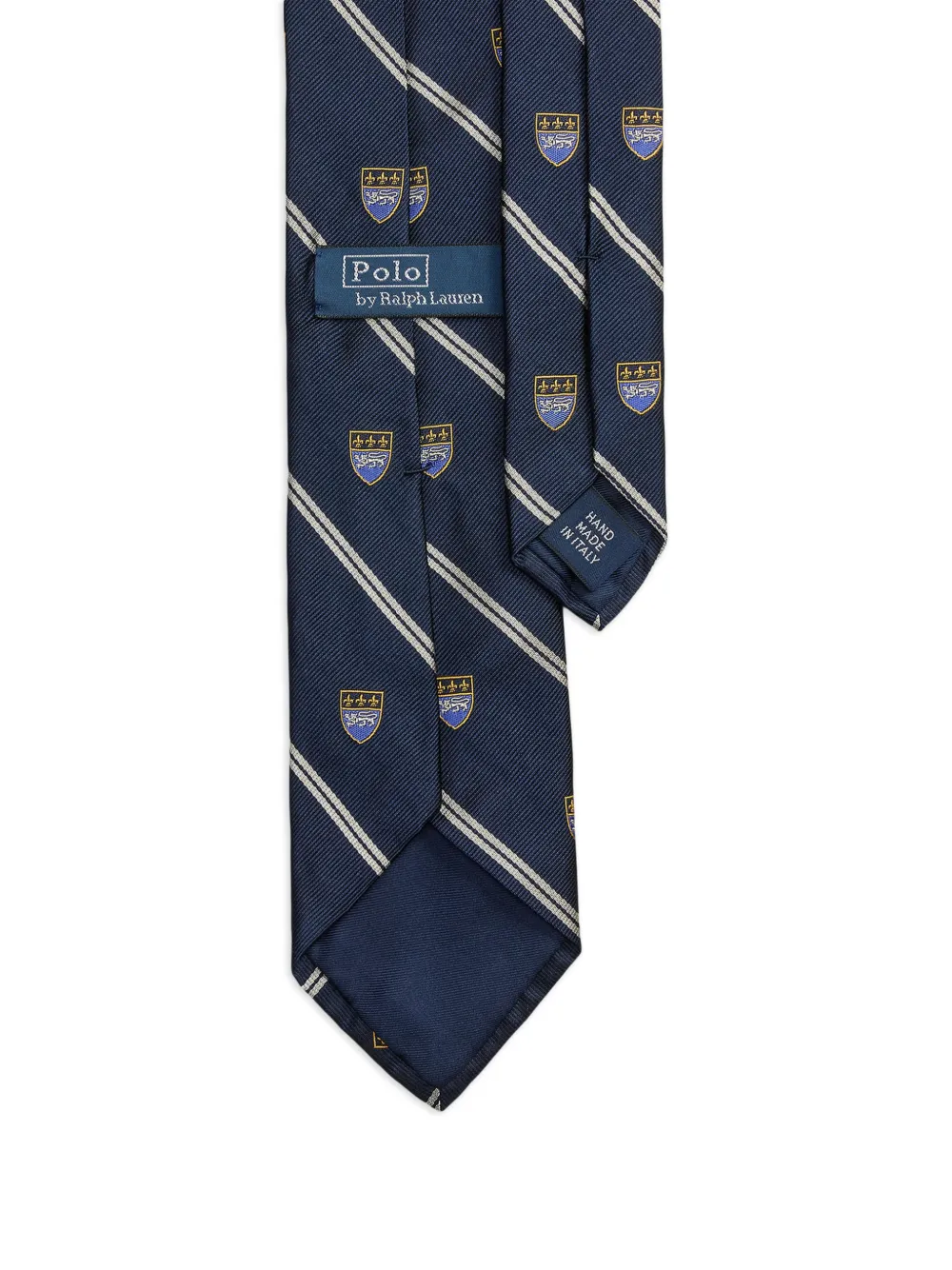 Polo Ralph Lauren Gestreepte zijden stropdas Blauw