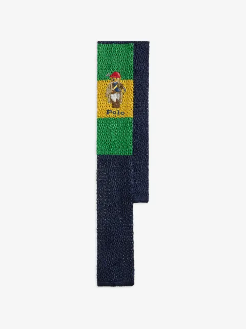 Polo Ralph Lauren bear-logo silk tie