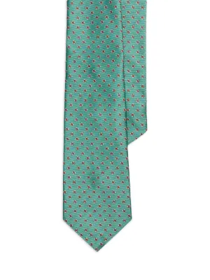 Polo Ralph Lauren Equestrian Patterned Silk Tie | Green | FARFETCH