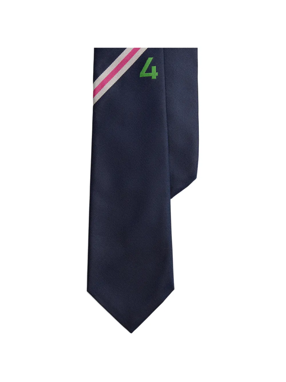 Polo Ralph Lauren Repp crest logo tie - Blu