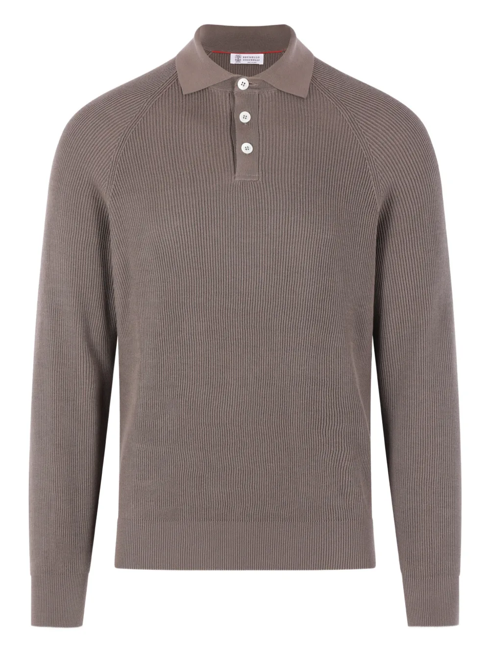 Brunello Cucinelli buttoned polo shirt - Marrone