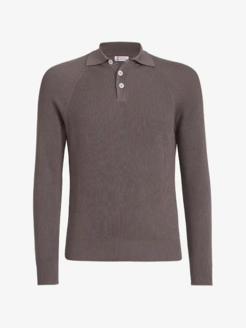 Brunello Cucinelli playera tipo polo con botones