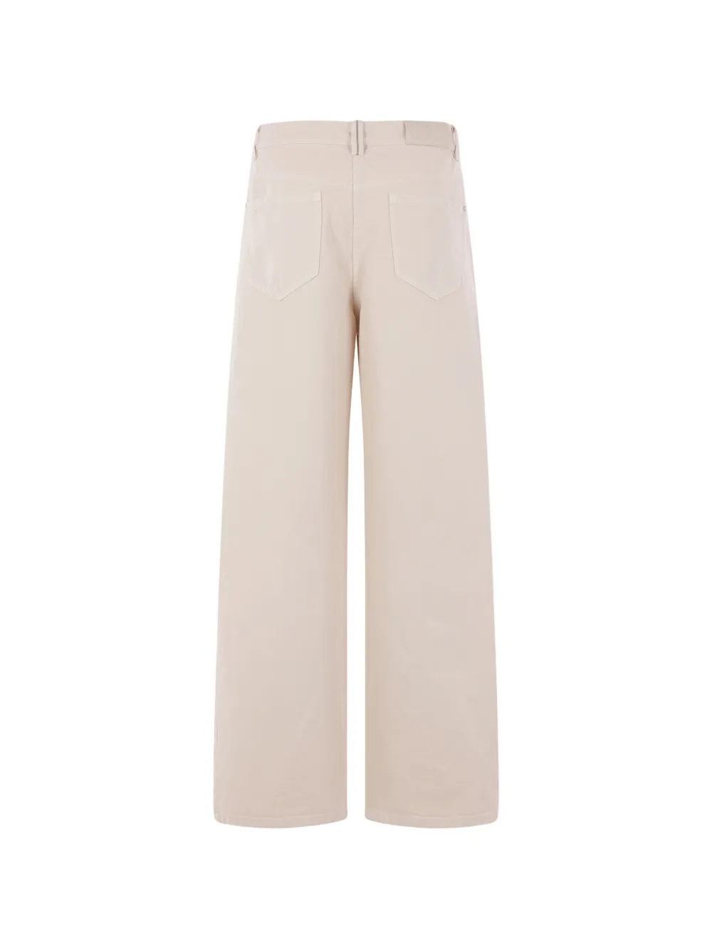 Brunello Cucinelli Straight jeans met logopatch Beige