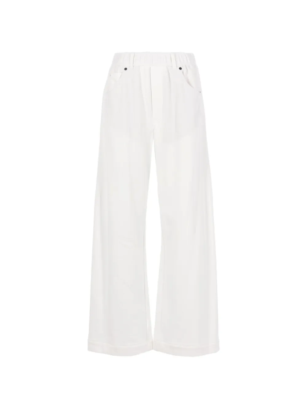 Brunello Cucinelli elasticated-waist track pants - Bianco