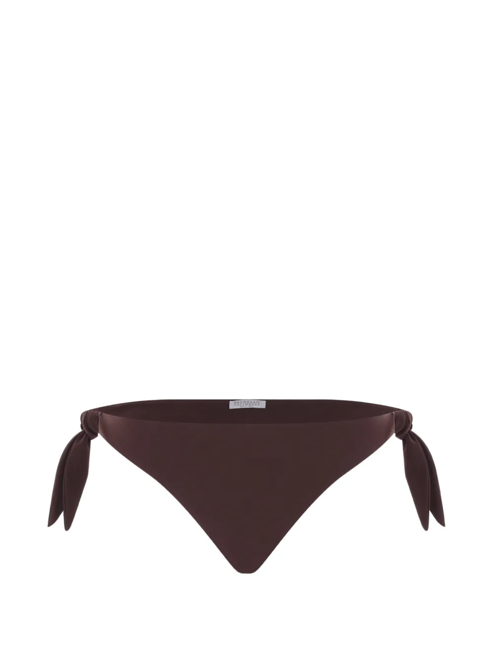 Brunello Cucinelli tie-fastening bikini bottom - Marrone