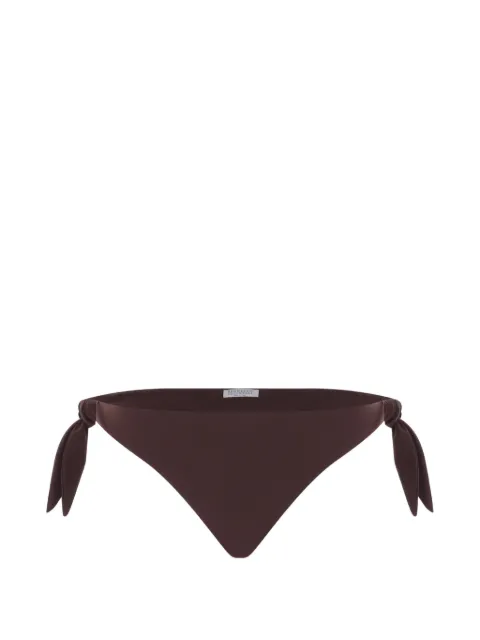 Brunello Cucinelli bikini bottom con cierre de lazo