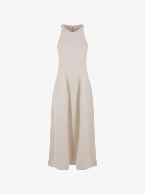 Brunello Cucinelli vestido midi sin mangas