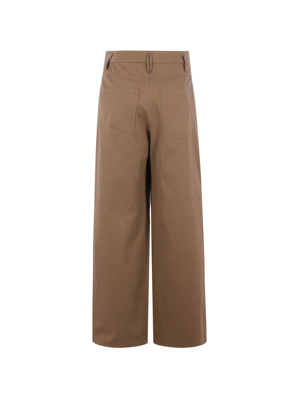 Brunello Cucinelli Jeans met wijde pijpen Bruin