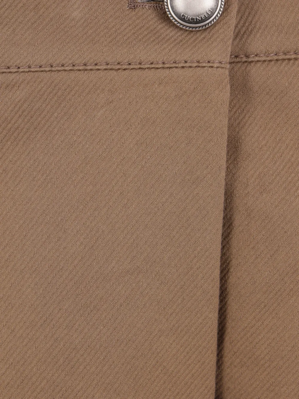 Brunello Cucinelli Jeans met wijde pijpen Bruin