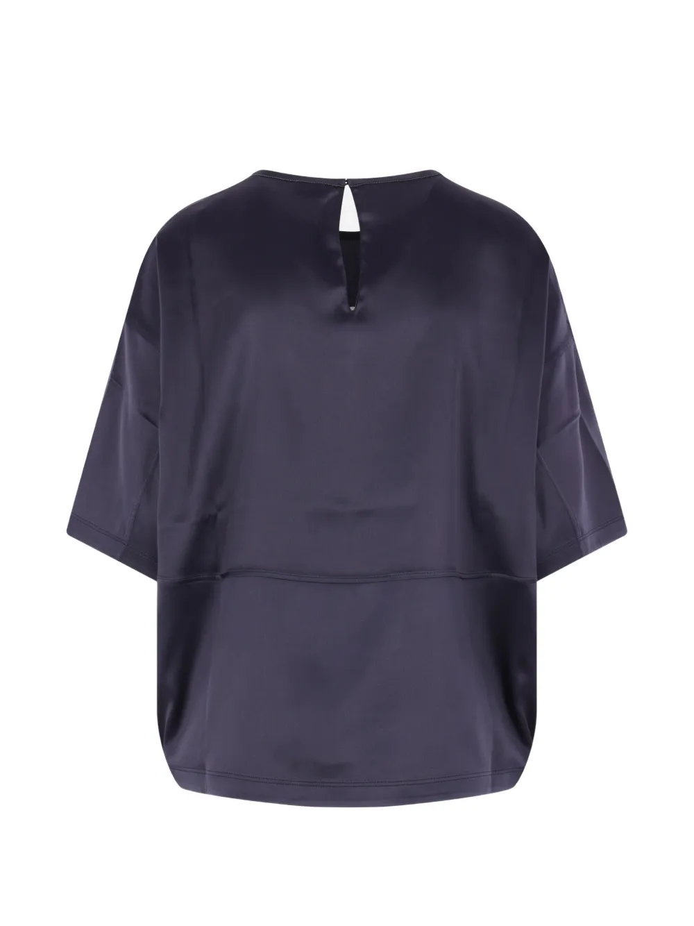  Brunello Cucinelli Silk-satin Blouse - Blue 