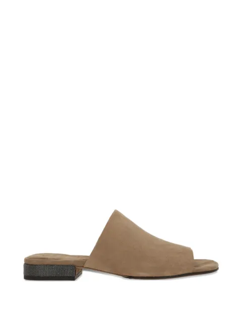Brunello Cucinelli Mules aus Wildleder
