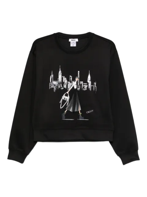 DKNY graphic-print crew-neck sweatshirt