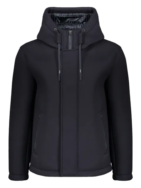 Herno hooded zip-up jacket