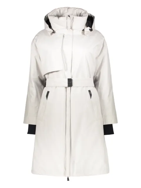 Herno hooded belted coat