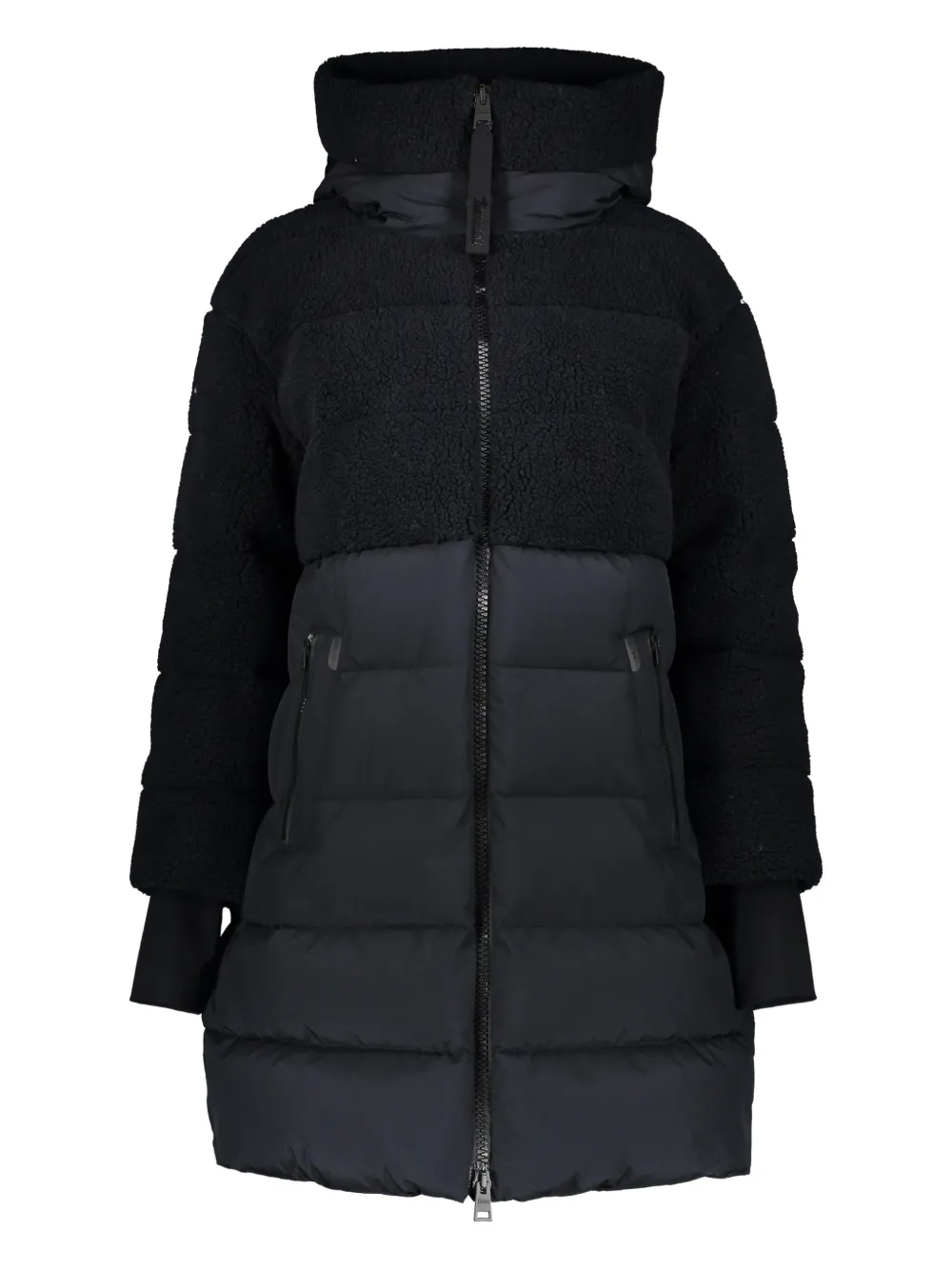 Herno manteau zippé à capuche | noir | Image 1