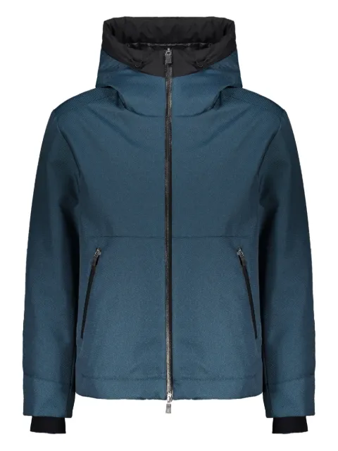 Herno hooded zip-up jacket