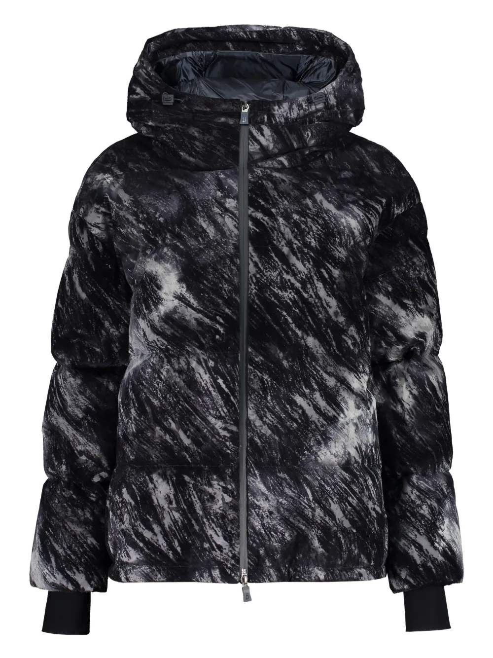 Herno hooded zip-up jacket | Black | Image 1