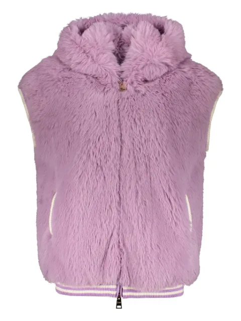 Herno gilet texturé à capuche