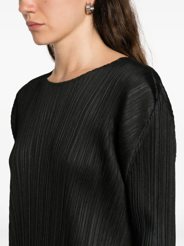 PLEATS PLEASE ISSEY MIYAKE ロングジレ ブラック Pleats Please Issey Miyake Pleated Maxi Dress | Black | FARFETCH