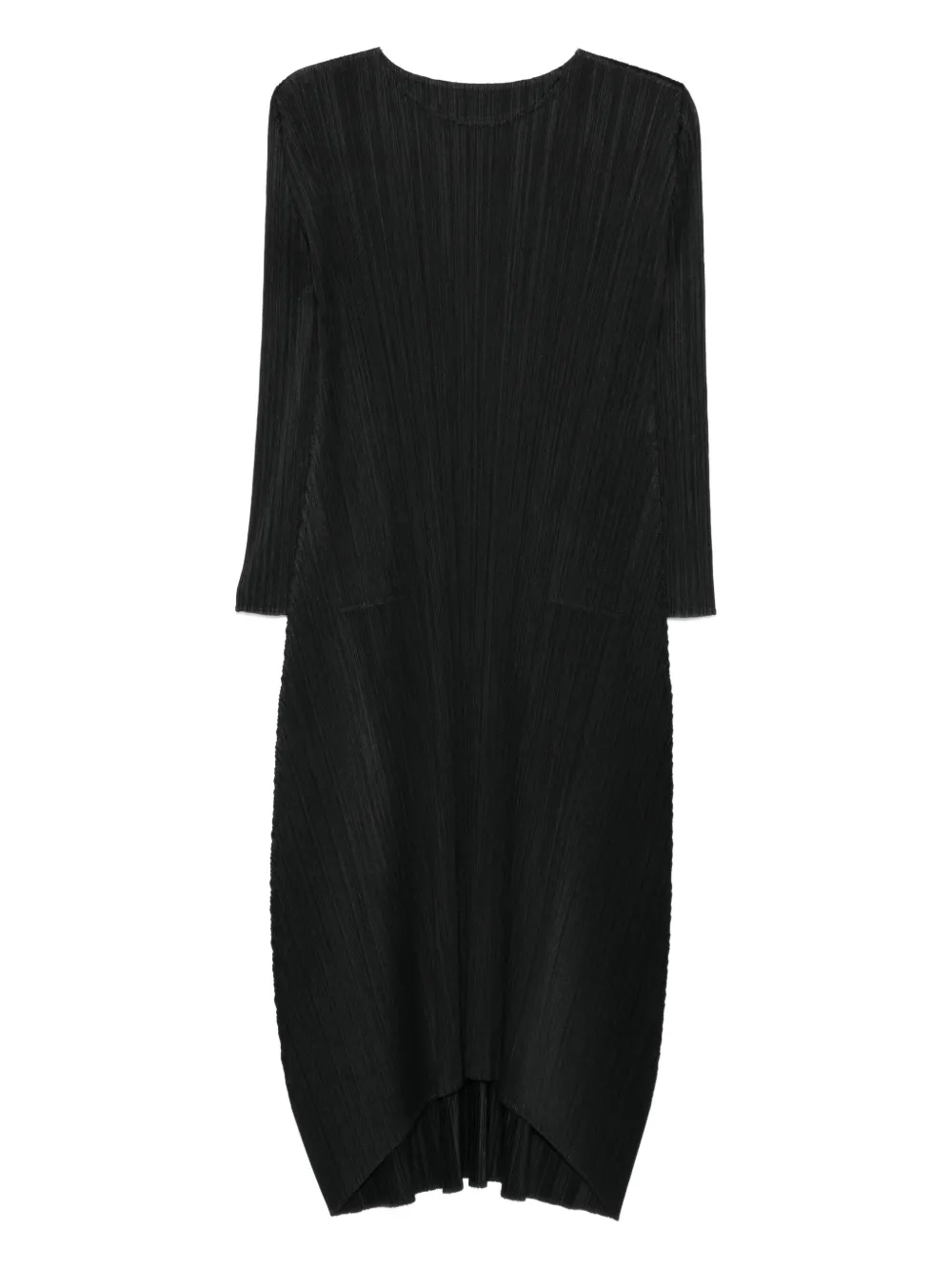 Issey Miyake Pleated Maxi Dress In Multi