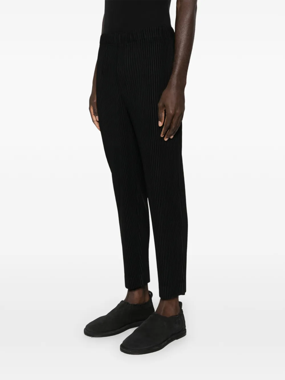 Homme Plissé Issey Miyake Plissé broek Zwart